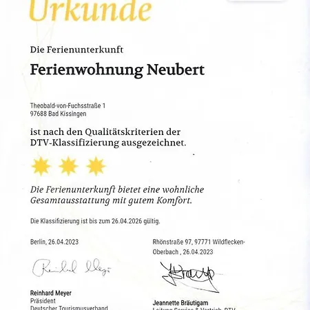 Fewo Neubert Apartment Bad Kissingen